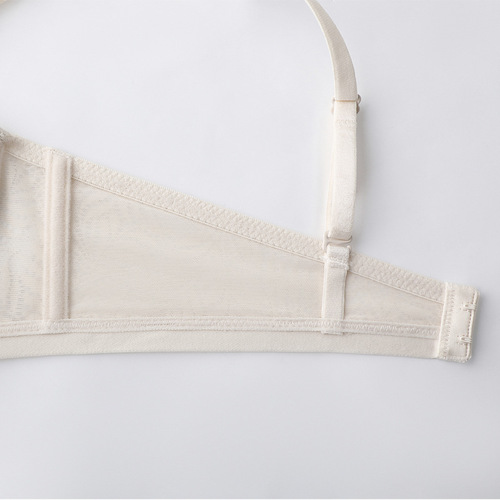 Lace underwear for women, thin top and thick soft steel ring bra, small breast sexy push-up and side breasts thin bra wholesale