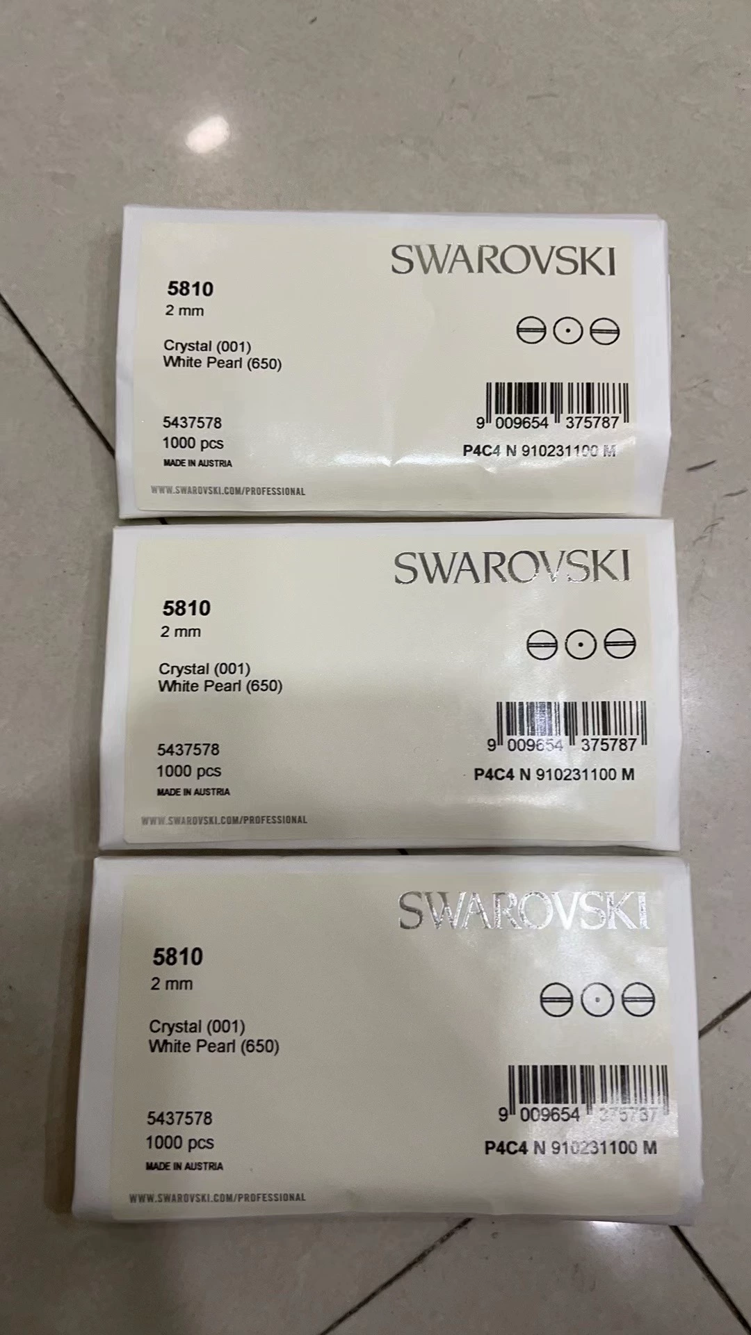 Заводская поставка имитации Swarovski круглая жемчужина с полым отверстием 5810, проходное отверстие, хрустальная жемчужина, поштучная отгрузка