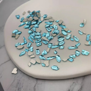 Lake blue manicure flat bottom drill wholesale net red hot water drop horse eye love Diamond Glass rhinestone jewelry