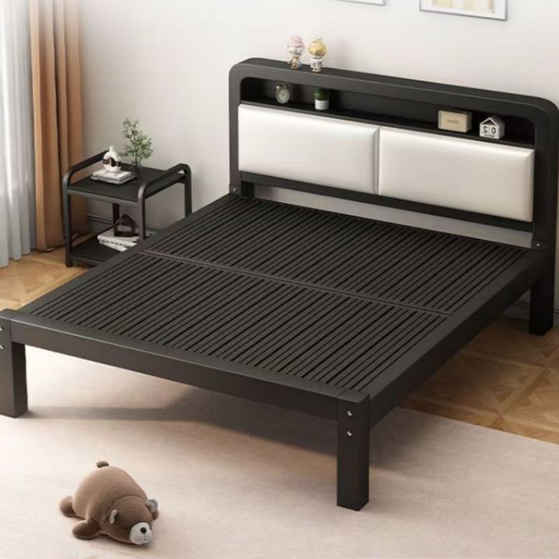 Wrought Iron Bed Double Bed for Home Use 1.8m Thickened Iron Bed Stainless Steel Single Bed Frame Iron Frame Bed for Rental Use