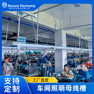 Garment Factory Light Stand Lighting Wiring Trough Solution Design Workshop Powered Lighting Power Letter Trough Lighting Frame