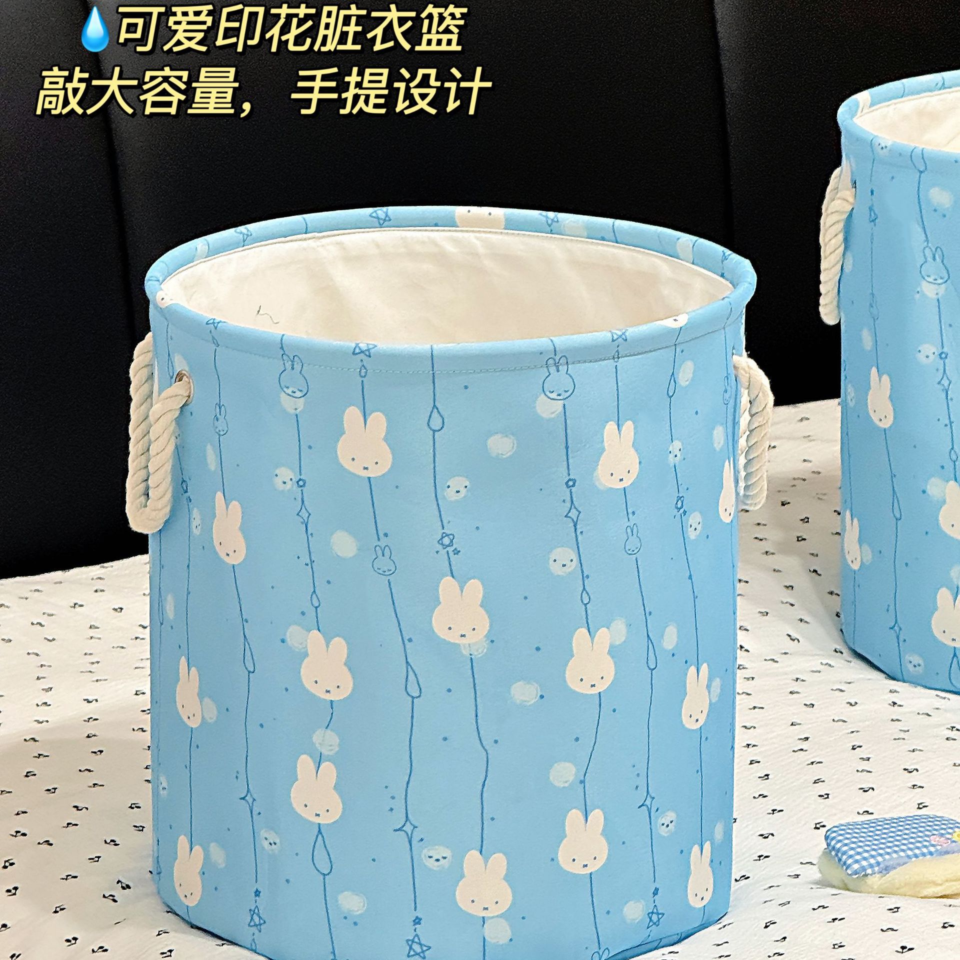 Cesta de ropa sucia de gran capacidad doméstica red plegable cesta de ropa sucia baño dormitorio cesta de lavandería almacenamiento de ropa sucia