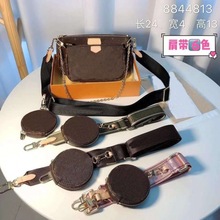 欧美热卖2025新款时尚百搭女包组合麻将包手提链条宽带三件套小包