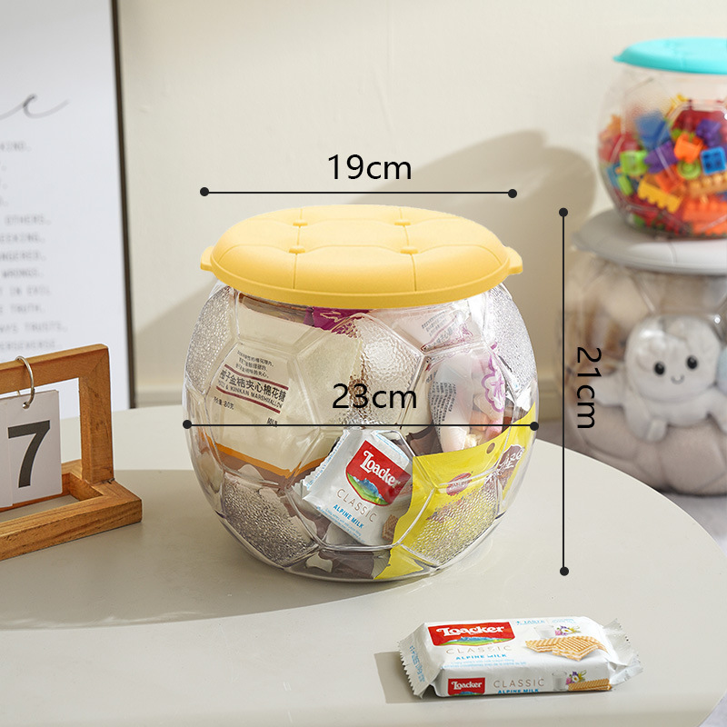 人形創意サッカー透明収納腰掛けぬいぐるみぬいぐるみ収納収納ボックス子供玩具収納神器|undefined