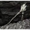 White Chinese hairpin drop-shaped