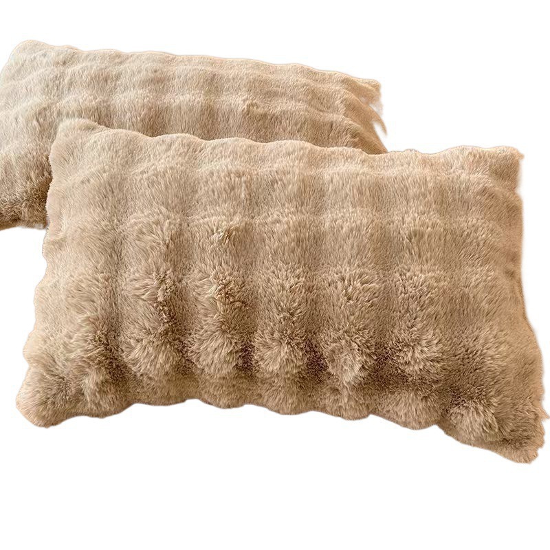 Ins conejo espuma pillow cubierta de pillow-resistente a la suciedad cubierta ligera lujosa pillow cubierta de pillow un par