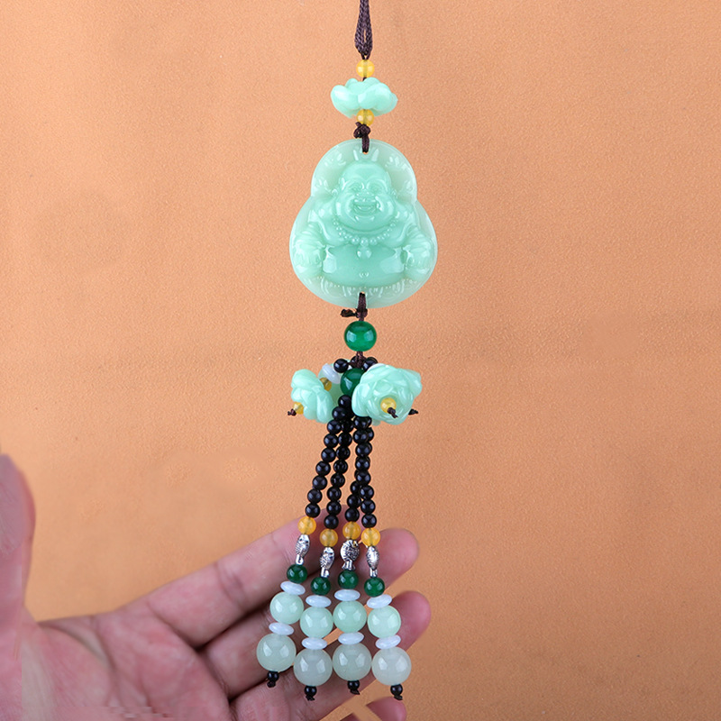 폭발 녹색 옥 펜던트 [Maitreya]