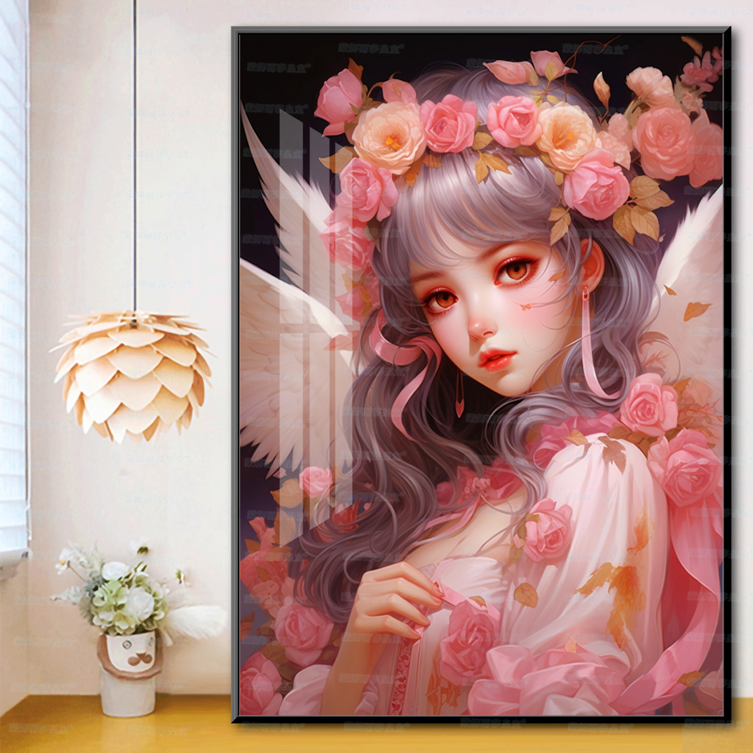 Mona Lisa Real Angel Girl 2026 nueva pieza hermosa lindo dibujo animado bordado pintura decorativa