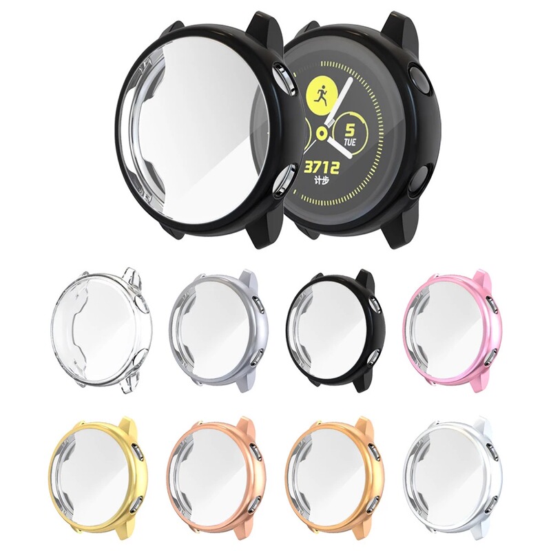 Suitable for Samsung Galaxy active Watch Protective Case active1 Electroplating TPU All-inclusive Silicone Strap