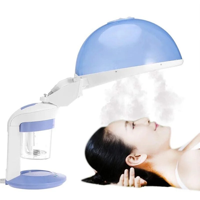 Beauty Atomizer Facial Steam Cold and Hot Compress Household Beauty Spray Machine Hydrating Heating Cap Oil Treatment Cap Evaporation