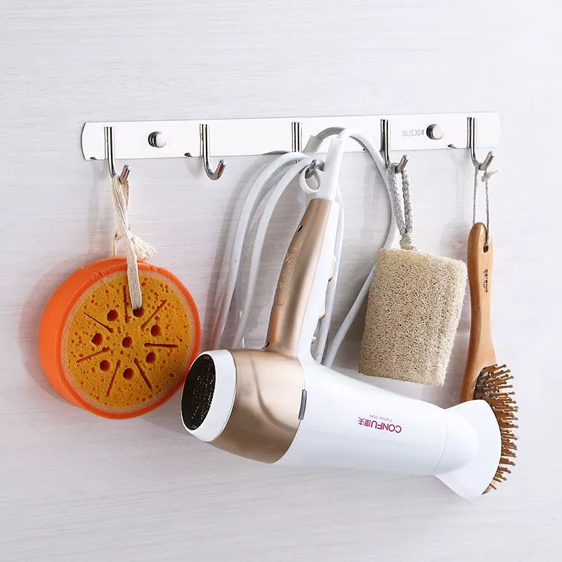 Фабрика прямой 201 крючок для одежды из нержавеющей стали неперфорированный крючок для одежды кухня ванная комната несколько крючков Крючок 304