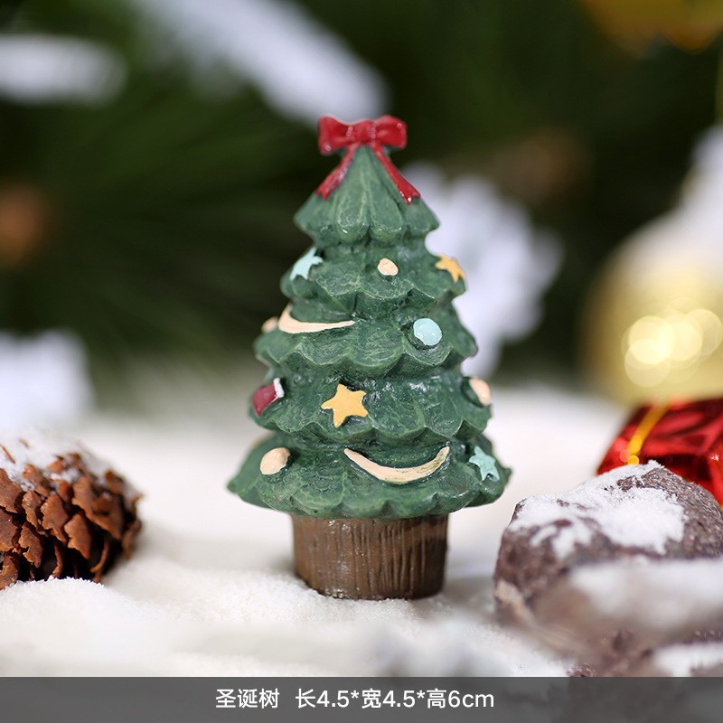 クリスマスツリーシリーズクリスマス置物小道具マイクロシーンアレンジ樹脂工芸品置物|undefined