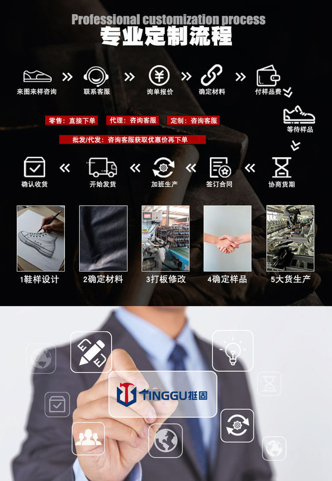 Giày bảo hộ lao động cổ cao chống đập chống đâm xuyên, chống mài mòn, chống dầu, chống thấm nước, đế đặc — 36 * Bốt cao * Đen, 37 * bốt cao * đen, 38 * Bốt cao * Đen, 39 * Bốt cao * Đen chi tiết 3