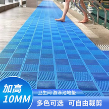 浴室防滑地垫商用酒店淋浴房游泳池加厚拼接垫家用卫生间脚垫厨房