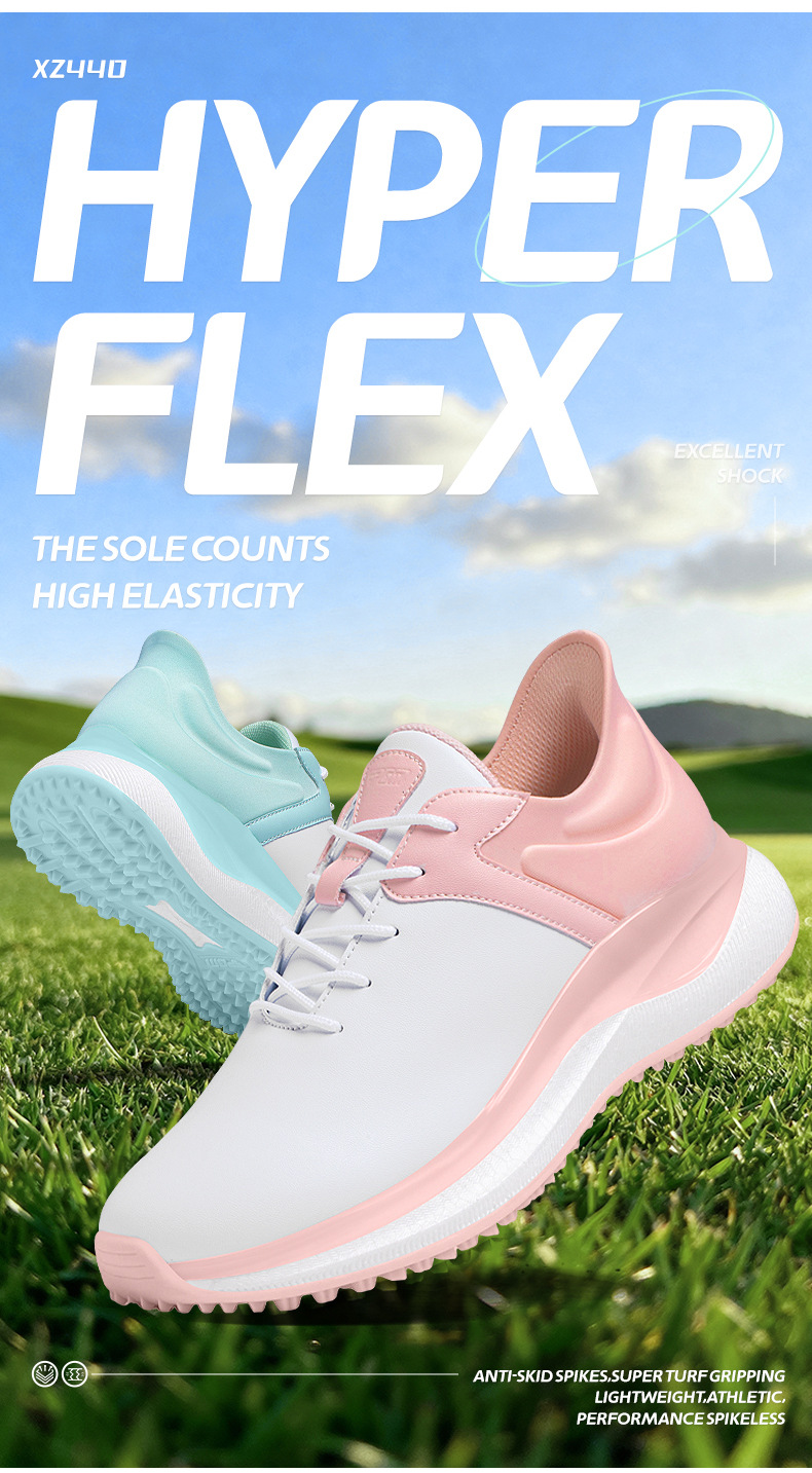 Giày Golf Nữ PGM Đệm Phục Hồi Cao Su Chống Trượt Chống Thấm Nước — Fenpo Yun [Siêu mềm/Hấp thụ sốc đàn hồi cao/Chống trượt bằng sáng chế] xz440 chi tiết 3