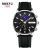 NIBOSI Waterproof swiss watch, silica gel hair band stainless steel, quartz watches, new collection