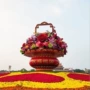 国庆节城市大型广场花篮