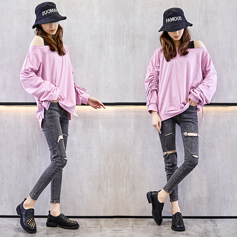 Dames loafers britisk stil flade lædersko_voghion.com