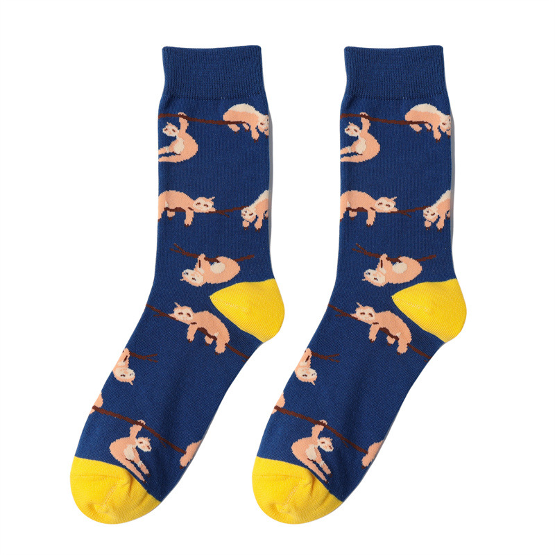 Animal, Skull Pattern All Seasons Season Unisex Gender Cute Style Halloween Cute Unisex Animal Skull Cotton Crew Socks A Pair