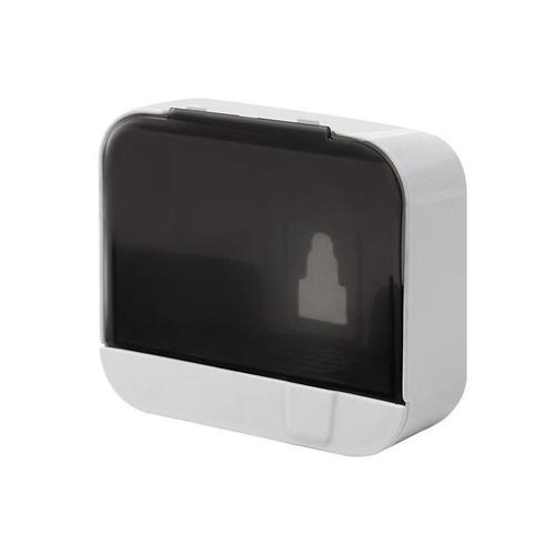 Simple style soap box wall-mounted drain-free punch-free soap box with lid large household storage shelf