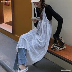 韓国風 森系スイート レースキャミワンピース 着こなしで単品販売可能 多彩に着こなせる妖精のようなワンピース