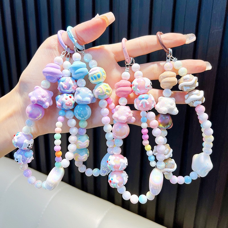 Cuentas Sanliou cadena de caja de teléfono móvil en vivo muñeca colgante para evitar la pérdida de pequeños regalos de estudiantes al por mayor