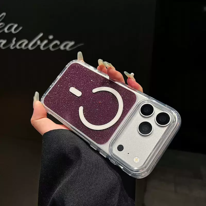 Прозрачный чехол с магнитом для iPhone 18 Pro Max звёздное сияние защита от ударов