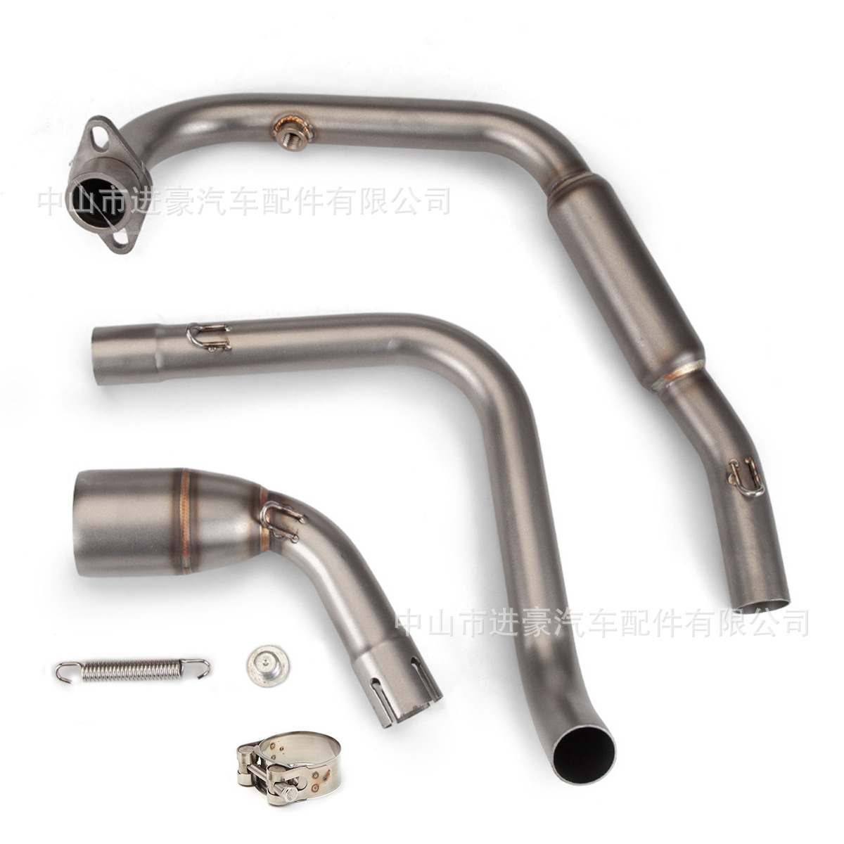 Motorcycle Exhaust Pipe Modification Tnt125 Front Section Middle Section Stainless Steel Front Exhaust Tail Section Factory Direct Sale