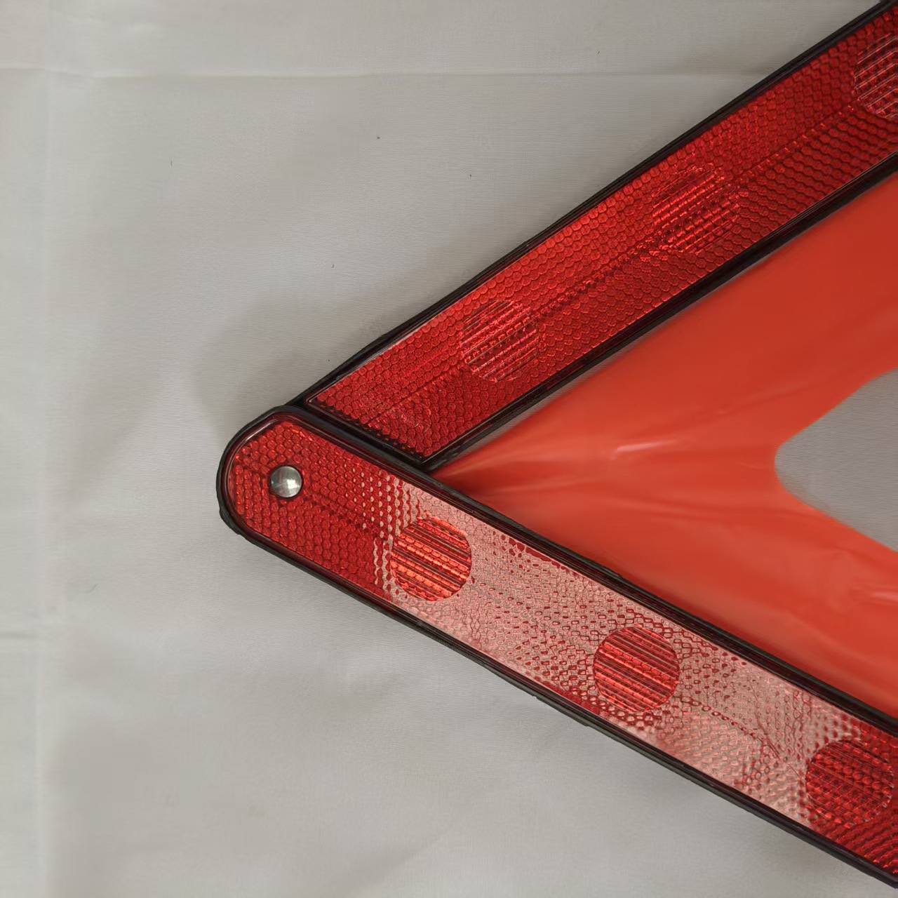 Small red box tripod PVC car warning sign vehicle tripod reflective stand accident road sign emergency