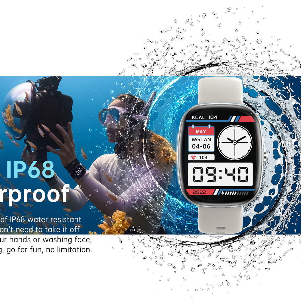 Nuevo reloj inteligente transfronterizo S5 1.83 pulgadas HD pantalla grande Bluetooth llamada frecuencia cardíaca oxígeno presión arterial monitoreo de movimiento