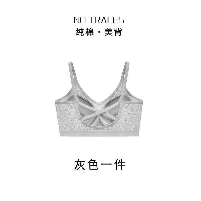 Copa fija ropa interior de mujer espalda sin anillo de acero sujetador de elevación contra caída de pecho ropa interior deportiva fábrica de comercio