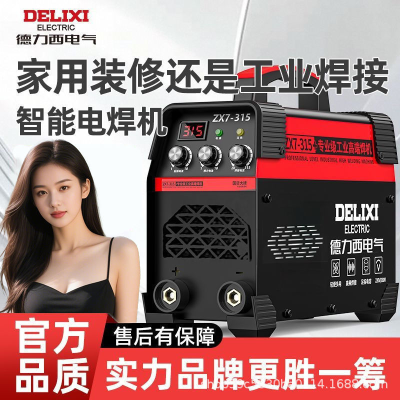 德力西电气电焊机315工业级双电压大功率250便式手工焊新手全套