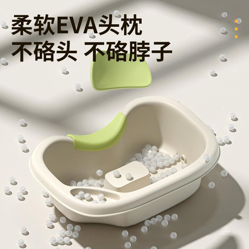 Champú plano para el hogar, terapia de cabeza de circulación de agua, ancianos, mujeres embarazadas, reposo en cama, cabeza de espuma especial, champú, cabeza de espuma, artefacto