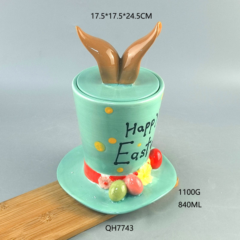 Cerámica Ear Top Jar
