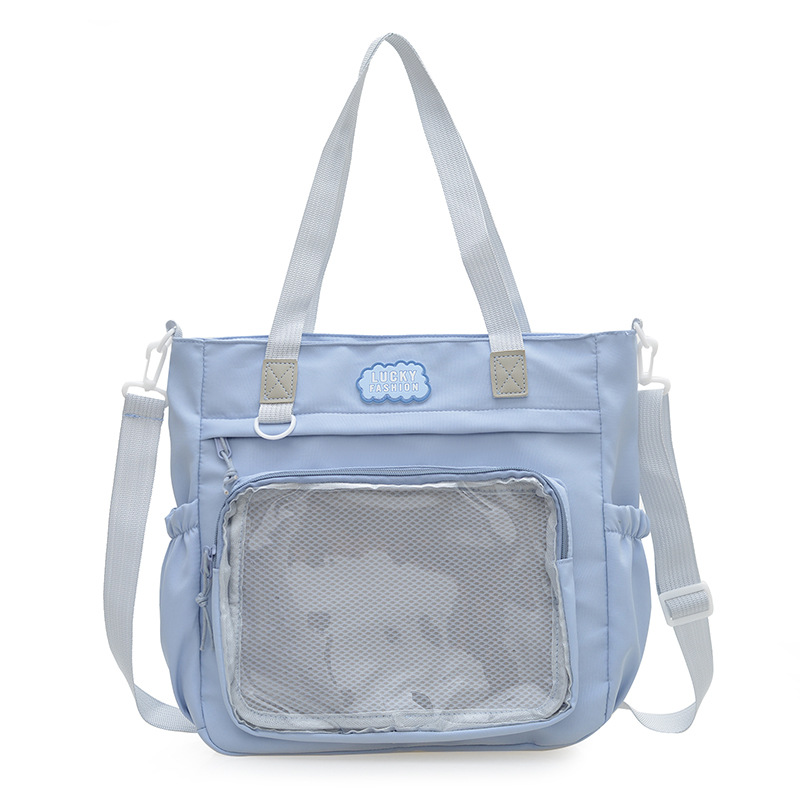 Ins College Style Soft Girl Literature and Art Scholarship Bag de gran capacidad, bolsas de dolor, bolsas de hombro japonesas, bolsas de empalme de color, bolsas de mochila