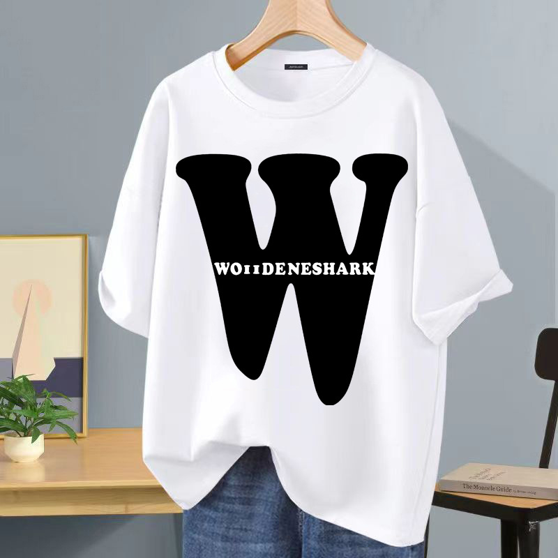 Camiseta de seda helada Hong Kong vientos de diseño letra impresa de cuello redondo camiseta de manga corta para hombres moda versátil hombre casual image 17