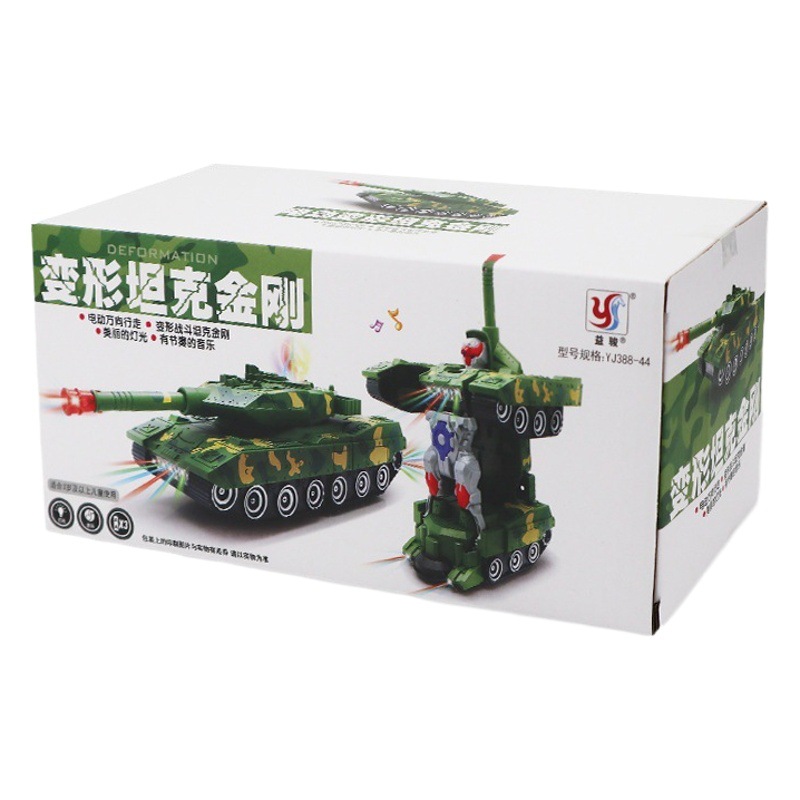 Caliente mismo universal deformación Cambio de tanque del coche robot militar viento juguete eléctrico música ligera Venta caliente
