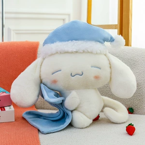 Sleeping Cinnamon Dog Doll Popular Internet Celebrity Toy Children's Soothing Companion Little White Dog Stuffed Pillow Girls' Festival