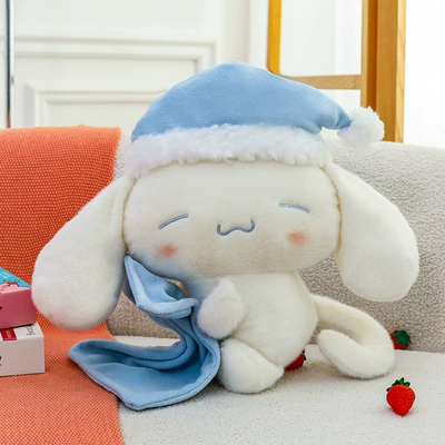 Sleeping Cinnamon Dog Doll Popular Internet Celebrity Toy Children's Soothing Companion Little White Dog Stuffed Pillow Girls' Festival