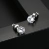 锦瑟 Sophisticated small earrings, copper zirconium, simple and elegant design, wholesale