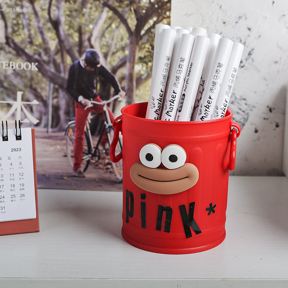 빨간 튜브 + 소시지 입 + 문자 스티커