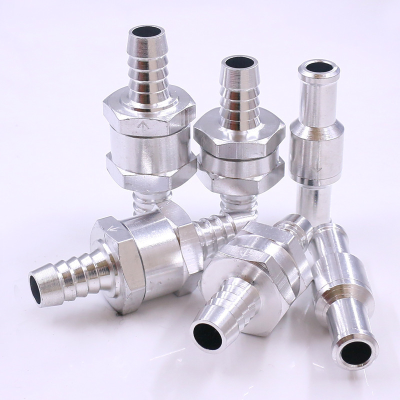 Aluminum Alloy Fuel One-Way Check Valve, Automotive Oil System Quick-Connect One-Way Valve, High-Temperature Resistant Gasoline and Diesel Valve