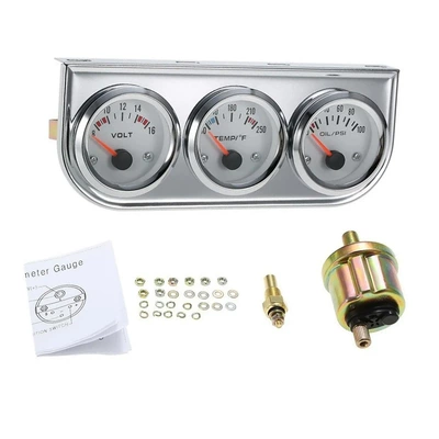 automobile instrument meter black triple water - white-frame-white-face