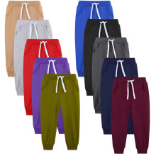 跨境货源2025年秋季新品儿童束脚卫裤欧美风中大童毛圈长裤运动裤