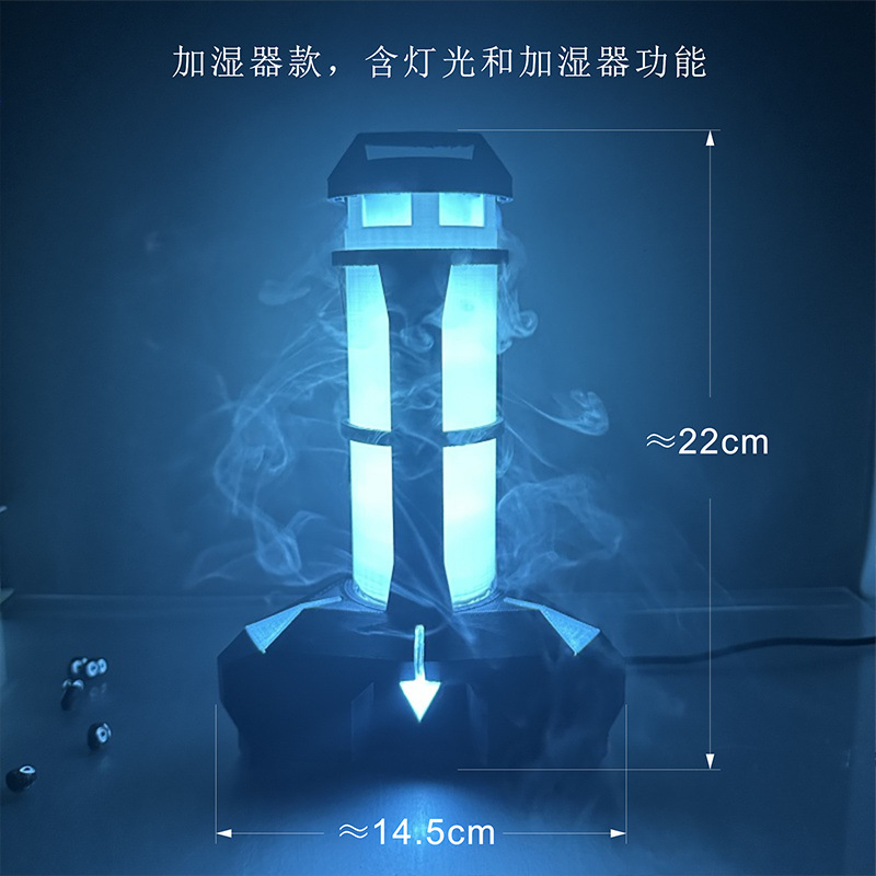Fearless Contract Humidifier Blaster Game Figure Peripheral Ornament Gift Desk Case Atmosphere Night Light
