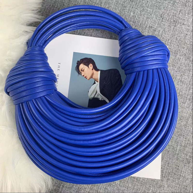 Cross-Border Bags for Women, European and American Noodle Bags, Guangzhou New Style Knotted Wire Bags, Niche Versatile Underarm Hot Girl Bags