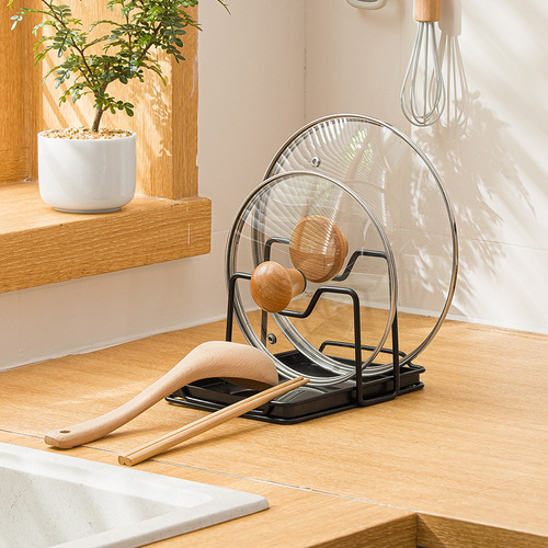 Nachuan sitting pot spatula drain rack rice spoon pad chopstick rack iron pot lid chopping board rack kitchen storage rack