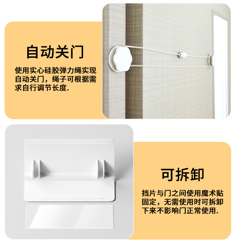 Entrada libre para gatos, artefactos mágicos, agujeros de puerta para mascotas, entrada bidireccional automática para gatos, abertura de puerta para dormitorios en stock