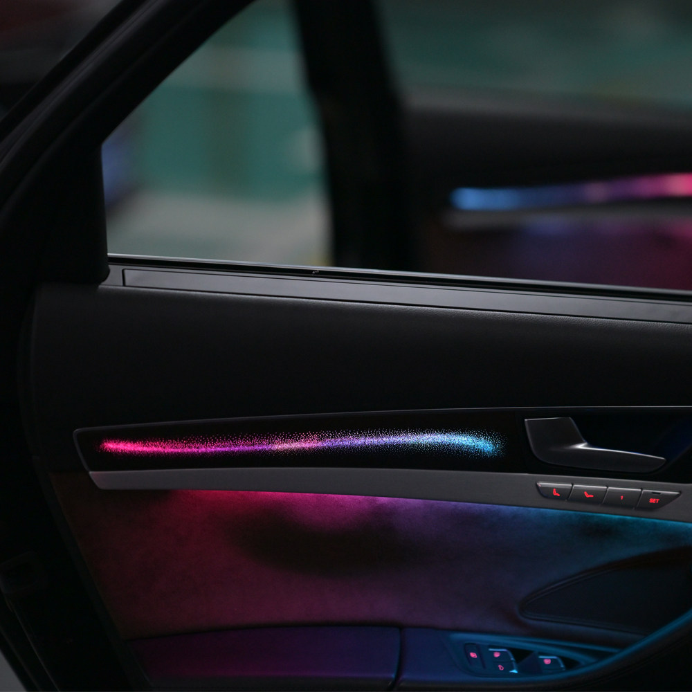 Audi A8/A8L car-specific ambient lighting, Audi ambient lighting, 64-color ambient lighting, car interior ambient lighting