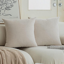 I 98581 Chinese solid linen pillow case ��ʽ��ɫ���鱧����